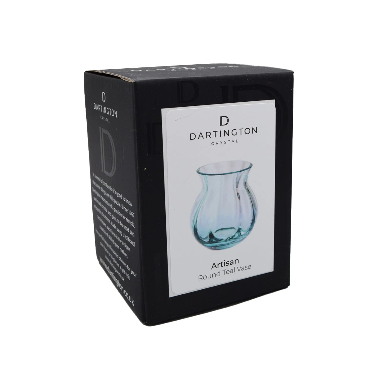 Artisan Round Teal Vase 4 Artisan Round Teal Vase - Image 4