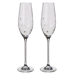 Glitz Champagne Flute, Set Of 2 -Dartington Sale Store champagne flute