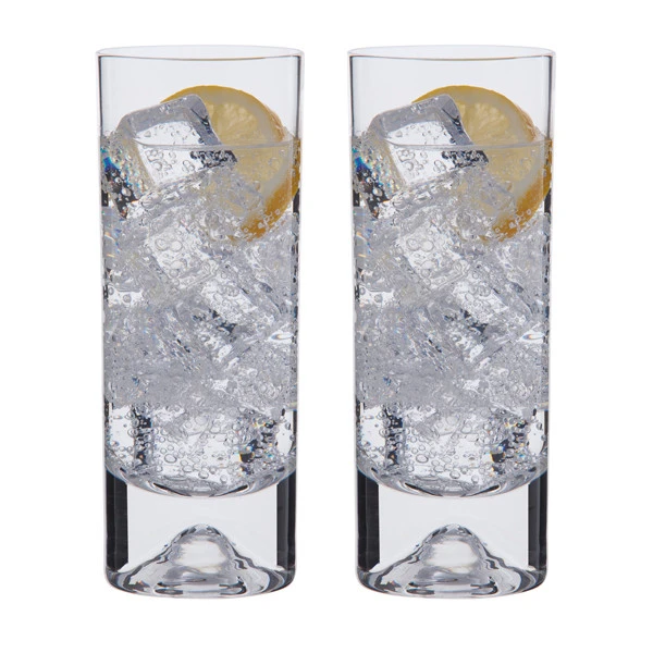 Dimple Highball Glass, Set Of 2 2 Dimple Highball Glass, Set Of 2 - Image 2