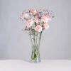 Florabundance Carnation Vase -Dartington Sale Store florabundance carnations clear square