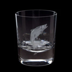 Hand Engraved Salmon Tumbler
