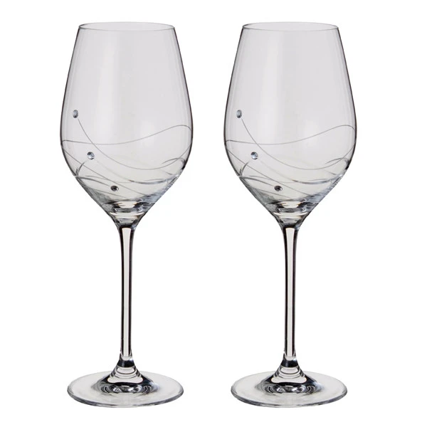 Glitz Wine Glass, Set Of 2 1 Glitz Wine Glass, Set Of 2
