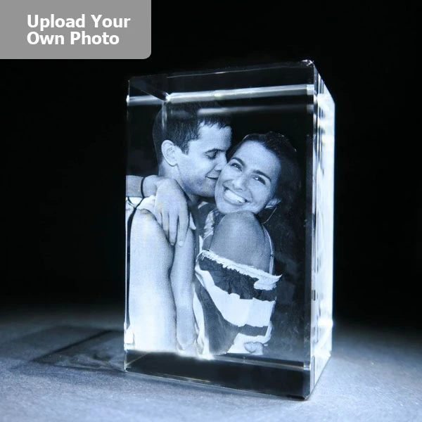 Large Laser Photo Gift Block - Tower (Free Text Engraving Available) 3 Large Laser Photo Gift Block - Tower (Free Text Engraving Available) - Image 3