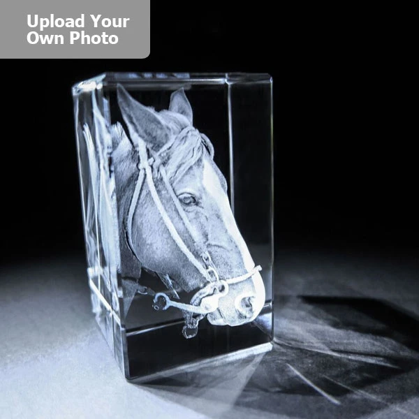 Large Laser Photo Gift Block - Tower (Free Text Engraving Available) 2 Large Laser Photo Gift Block - Tower (Free Text Engraving Available) - Image 2