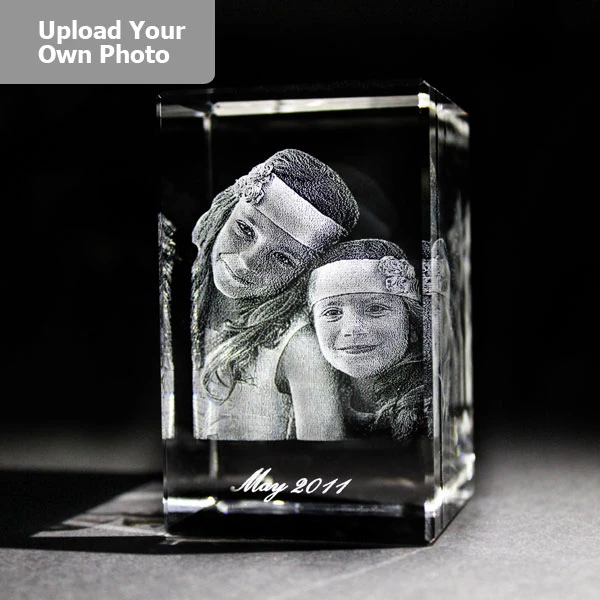 Medium Laser Photo Gift Block - Tower (Free Text Engraving Available) 1 Medium Laser Photo Gift Block - Tower (Free Text Engraving Available)