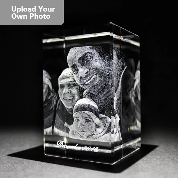 Medium Laser Photo Gift Block - Tower (Free Text Engraving Available) 4 Medium Laser Photo Gift Block - Tower (Free Text Engraving Available) - Image 4