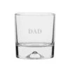 "Dad" - Engraved Dimple Double Old Fashioned Whisky Tumbler 4 "Dad" - Engraved Dimple Double Old Fashioned Whisky Tumbler -Dartington Sale Store tu10 5 dad