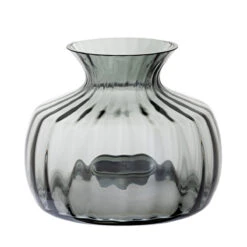 Cushion Medium Smoke Vase 4 Cushion Medium Smoke Vase -Dartington Sale Store va3215 smk o cushion vase smoke co 1