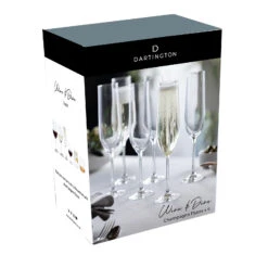 Wine & Dine Champagne Flute, Set Of 6 -Dartington Sale Store wine dine flutes